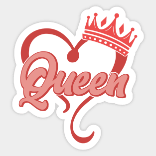 Queen of Valentine Sticker